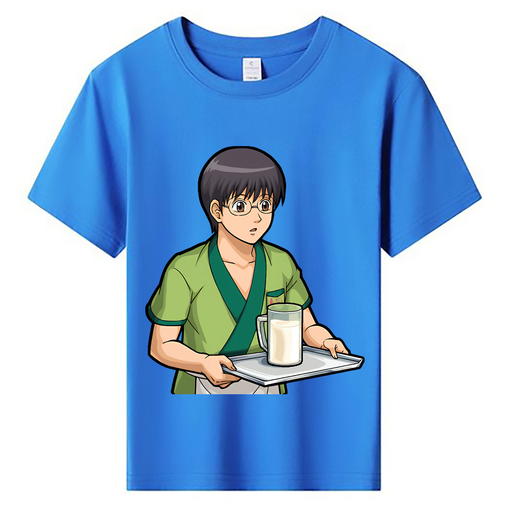 （画像用） ぎんたま 坂田銀時（さかたぎんとき） 神楽 志村新八（しむら しんぱち） GINTAMA Sakata Gintoki Kagura Shimura Shinpachi 綿100％キッズTシャツ（フロントプリント）